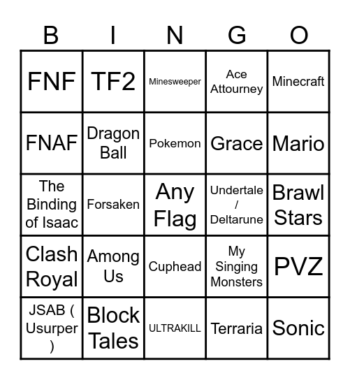 WPLACE BINGO Card