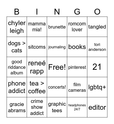 BLYEDCCKS Bingo Card