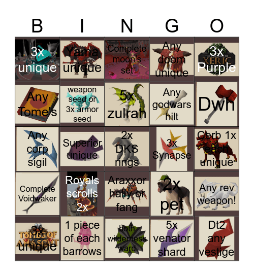 SealNations bingo! Bingo Card