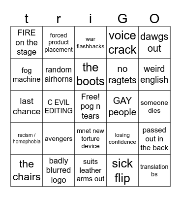 boys planet 2 episode 3 Bingo Card