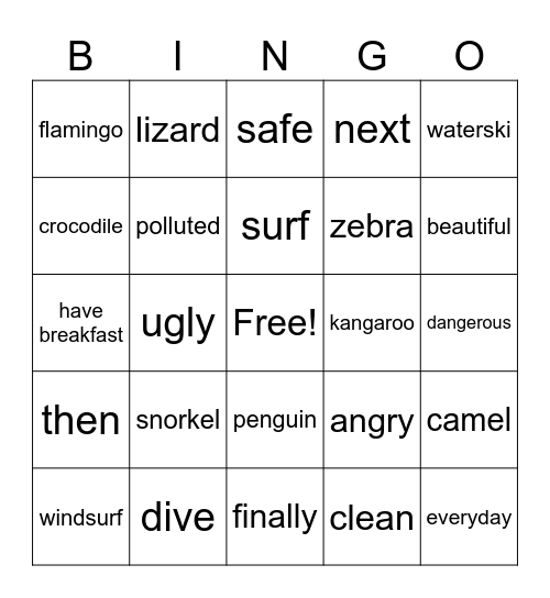 Review 2-FF3 Bingo Card