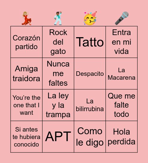 🎶 🔺B I N G O 🔻 🎶 Bingo Card