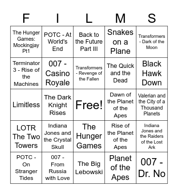 Movies_08092025 Bingo Card