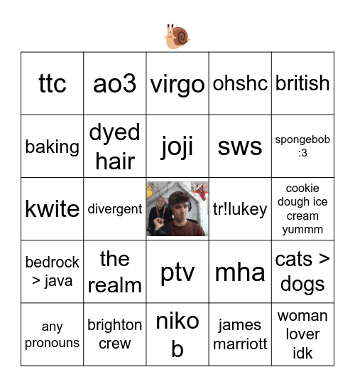 adris' bingo ;3 Bingo Card
