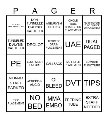 UNITED CALL BINGO Card