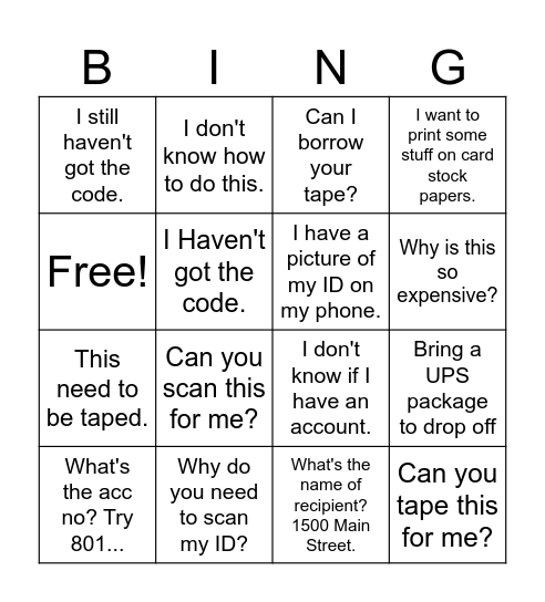 08/09 Bingo Card