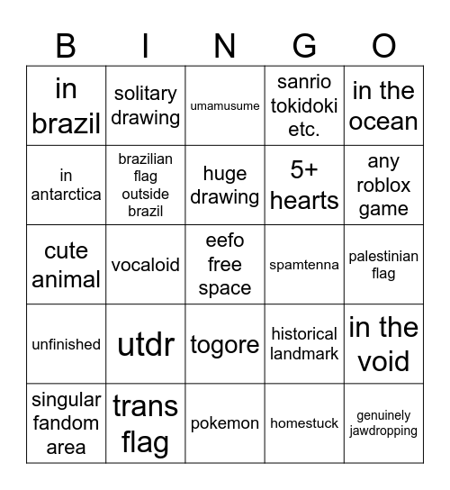 Wplace Bingo Card