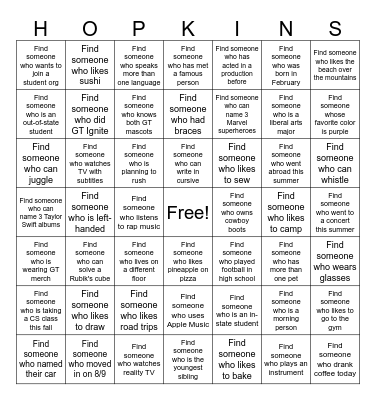 Building Meeting Bingo Card