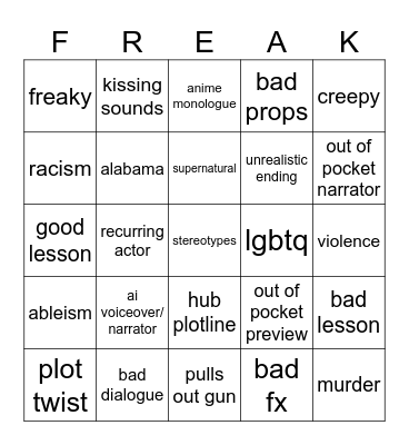 Tomorrow's Teachings Bingo Card