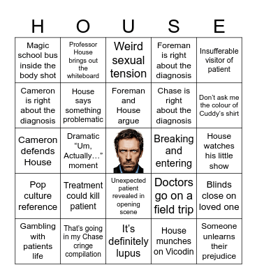 House Bingo Card