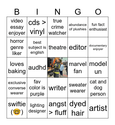 matt Bingo Card
