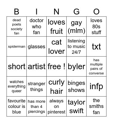 william's bingo Card