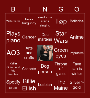 meg bingo ! Bingo Card