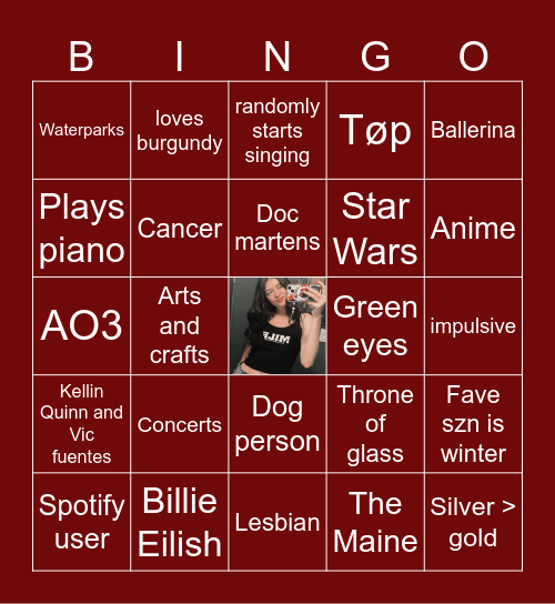 meg bingo ! Bingo Card