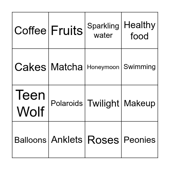Bingo Card