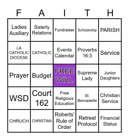 Planning Retreat BINGO Card