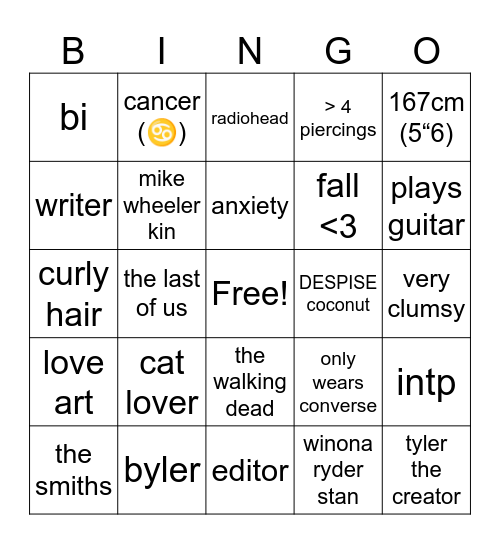 Bingo Card