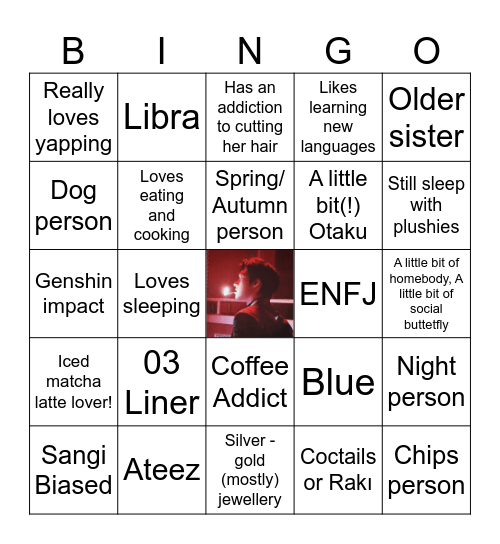 Eirlys Bingo Card
