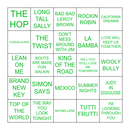 TEXAS 9/25 G3 Bingo Card