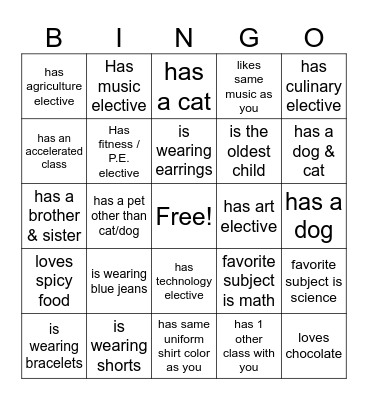 Find Someone Who... Bingo Card