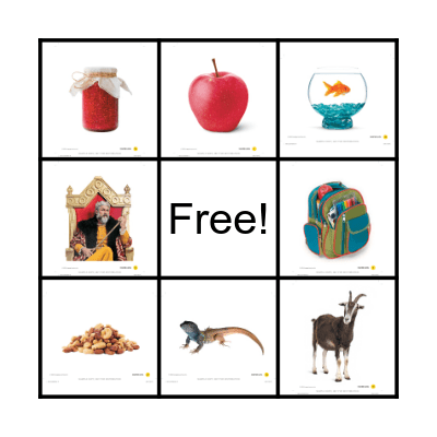 PHONICS Bingo Card