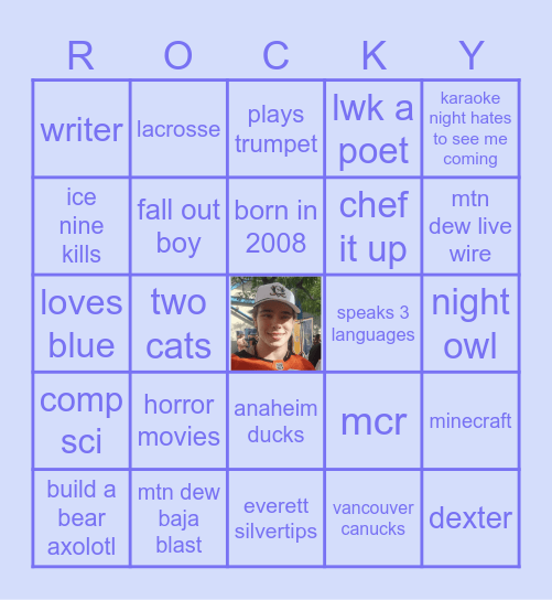 rocky bingo Card
