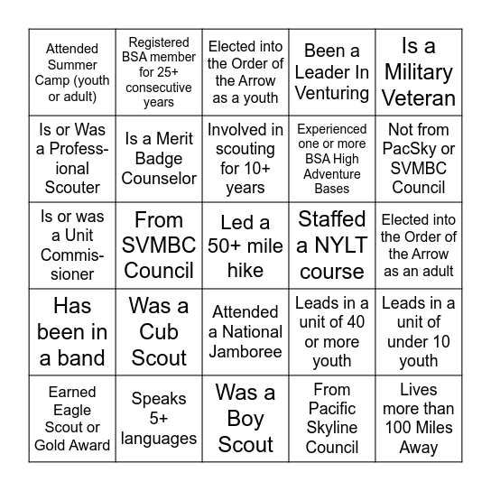 Bingo Card