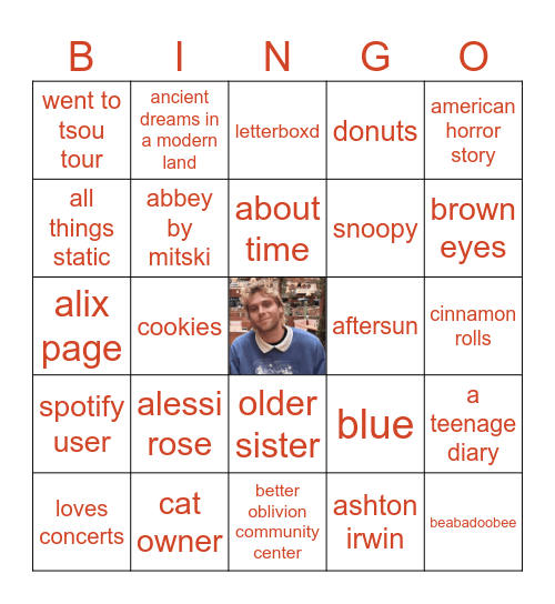 @19inaweek Bingo Card