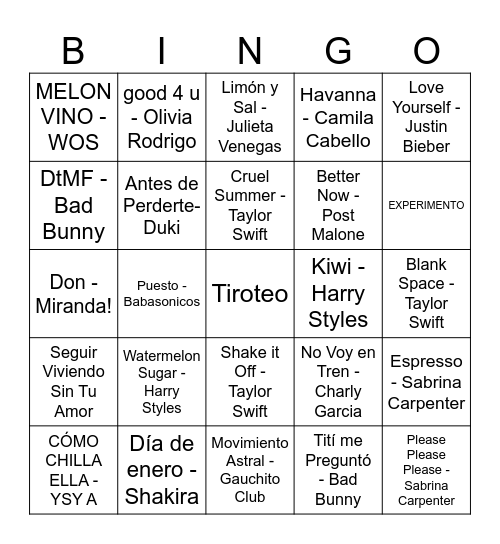 Cumple Guada Bingo Card