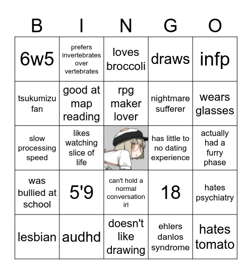 Snail Bingo Card