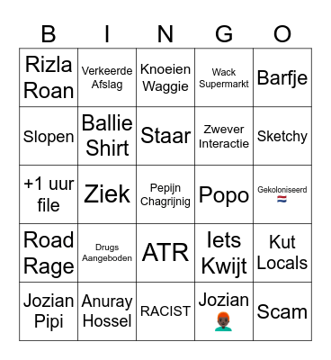 Gelieve uw genitaliën te presenteren Bingo Card