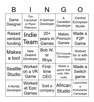 EU CABAL ICEBREAKER 2025 Bingo Card