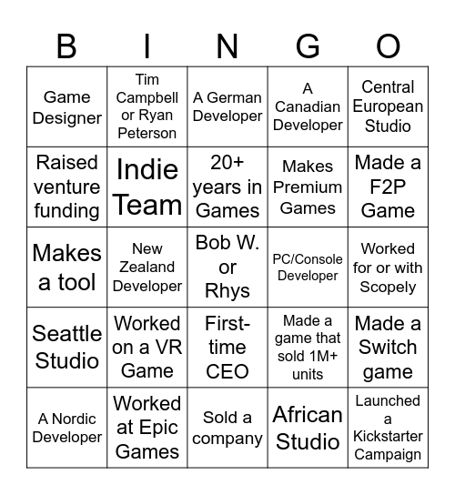 EU CABAL ICEBREAKER 2025 Bingo Card