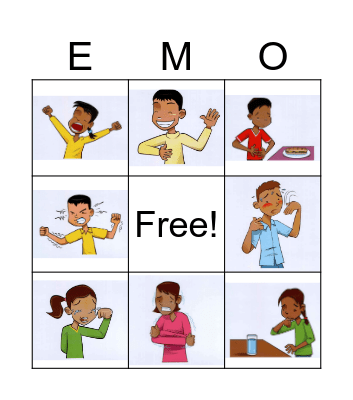 EMOTIONS Bingo Card
