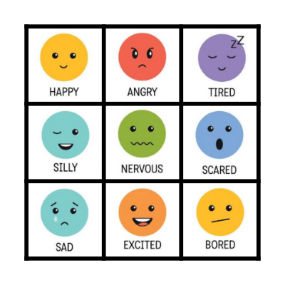 Emotions! Bingo Card