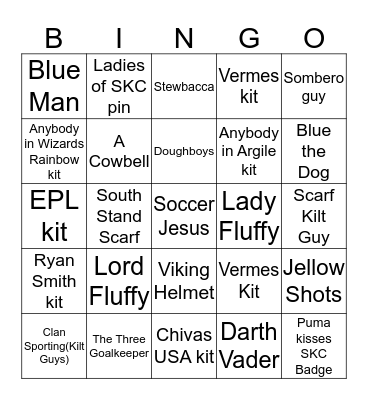 Cauldron Bingo Card