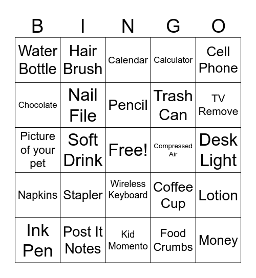 Icebreaker Bingo Card