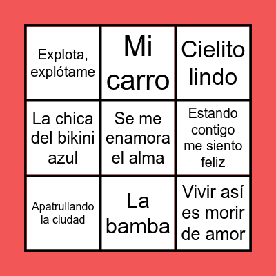 ♫ BINGO MUSICAL ♫ Bingo Card