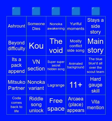 Extant anima part 2 bingo Card
