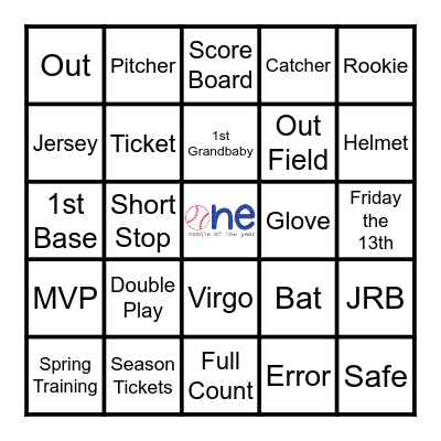 Joshua's Rookie Year Bingo Card