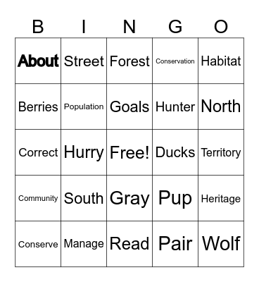 Monday, August 11 Bingo Card