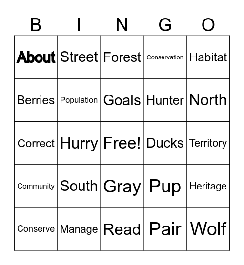 Monday, August 11 Bingo Card
