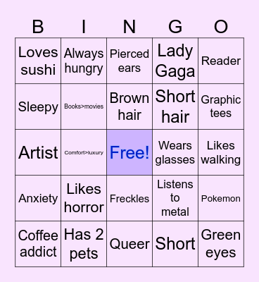 Bingooo Bingo Card