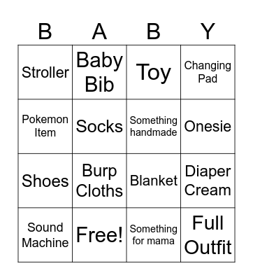 Present Bingo Card