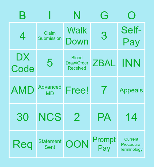 Just Give Me My MONEY Bingo Card