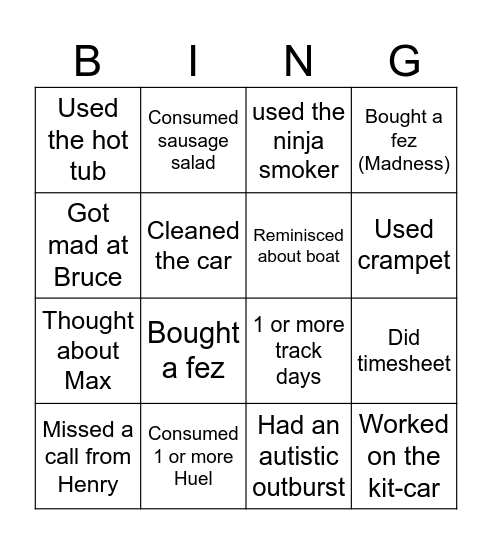 Lez Bingo Card Bingo Card