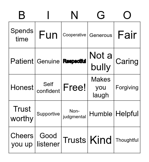 2024 BINGO: Friends Edition Bingo Card