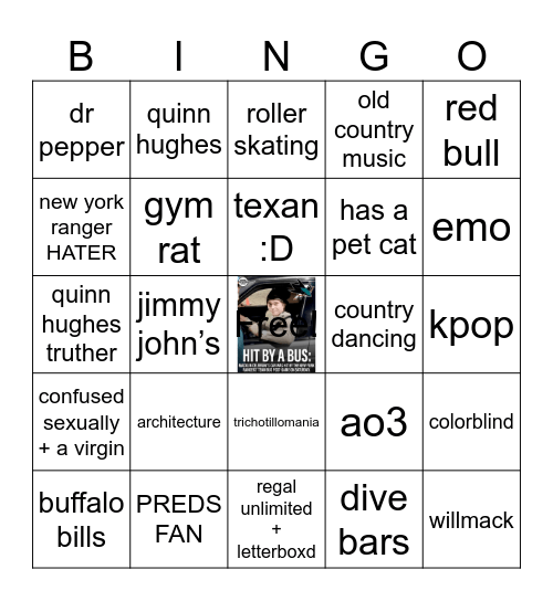 MICHUGHE BINGO Card