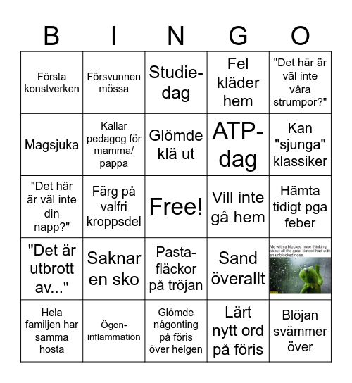 Föris bingo Card