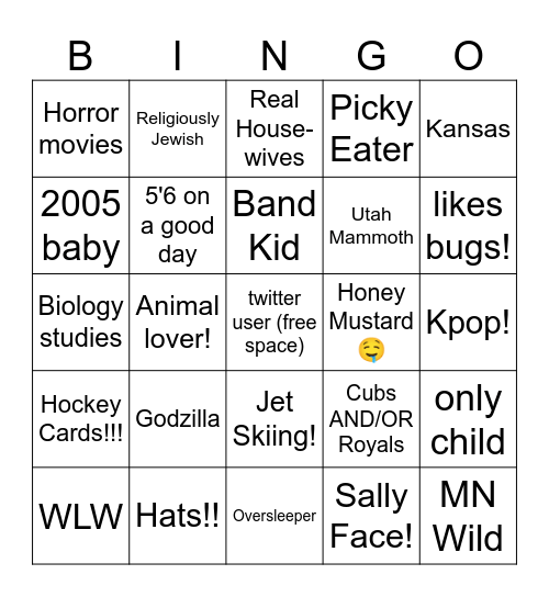 Kona Bingo Card